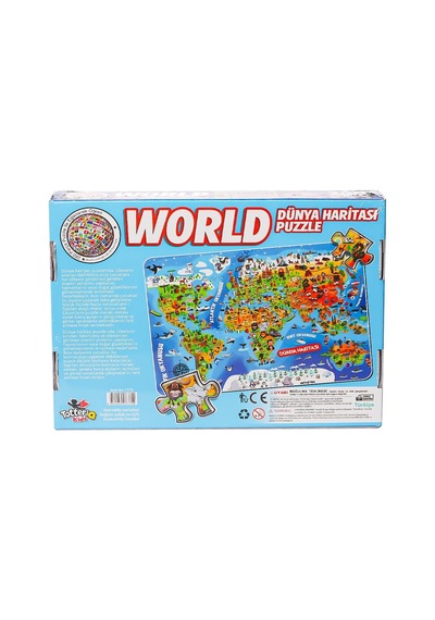 7375 Dünya Kültür Haritası Puzzle -totteriq Standart