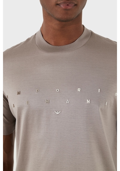 Emporio Armani Erkek T Shirt 3d1ta2 1juvz 06h3 Kahve Kahverengi