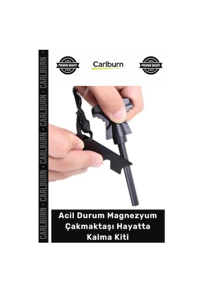 Kamp Doğa Ateş Başlatıcı Su Geçirmez Sos Düdük Acil Durum Magnezyum Çakmaktaşı Hayatta Kiti