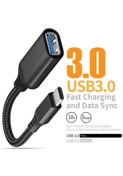 Nbtech Nb-515 Type-c To Usb 3.0 Otg Çevirici Adaptör 15cm Erkek-dişi