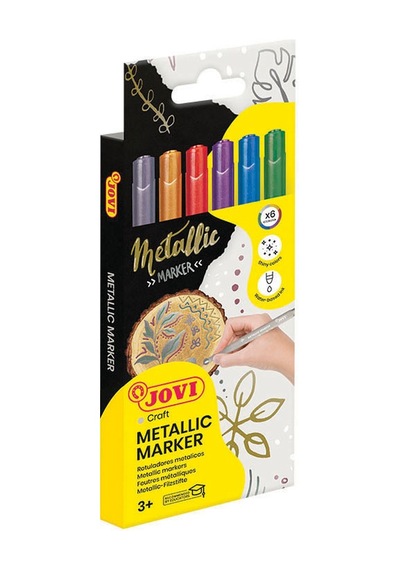 Jovı 1606m Decor Metalık Kalemi - 6 Renk Beyaz