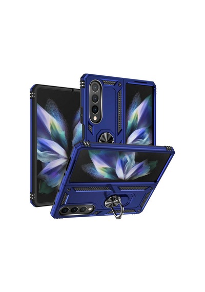 Galaxy Z Fold 4 Kilif Zore Vega Yüzüklü Standli Zirh Kilif 556700645