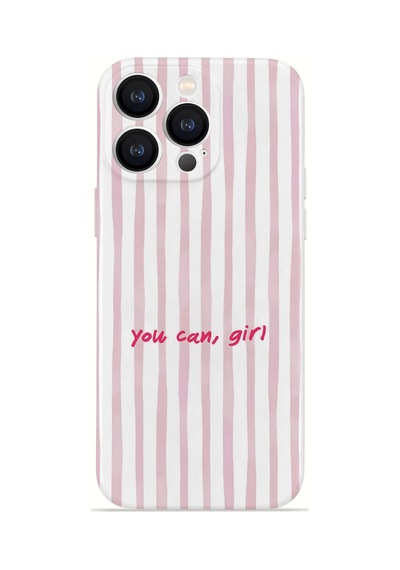 Apple iPhone Uyumlu 12 Pro Max Vorian İnce Kamera Korumalı Mika Kılıf You Can Girl You Can Girl Mika