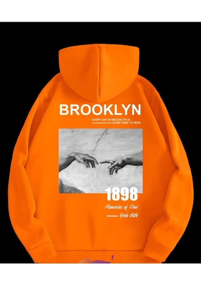 Kozia Outdoors Malkoçbey Baskılı Oversize Unisex Swetşhirt Kavun Icı Kavun Icı