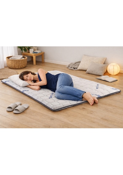 Nano 5cm Sünger Şilte 150x200 Ped Yatak Şiltesi Pedi Topper Katlanabilir Katlanır