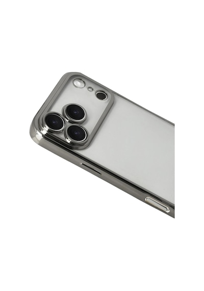 Apple Uyumlu iPhone 17 Pro Max Kamera Korumalı Lensli Silikon Gri