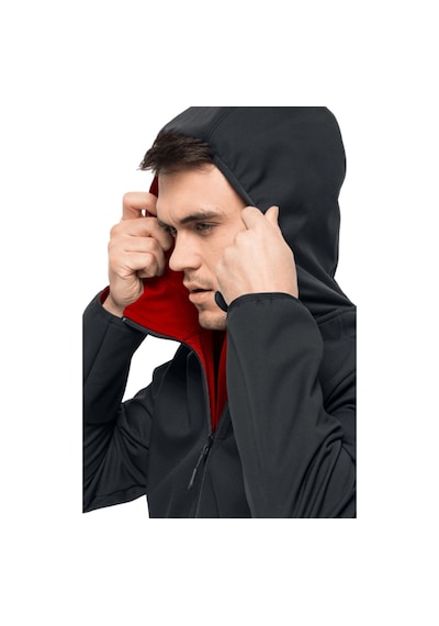 Jack Wolfskin 1307471-6350 Bornberg Hoody Erkek Ceket Siyah