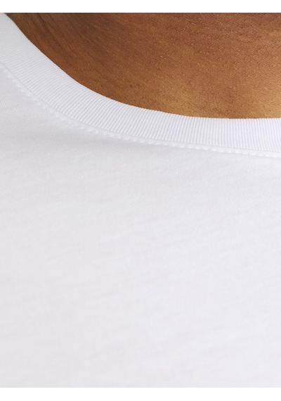 Jack & Jones Jack Jones Yazılı Erkek Büyük Beden Tişört 12243630 Beyaz