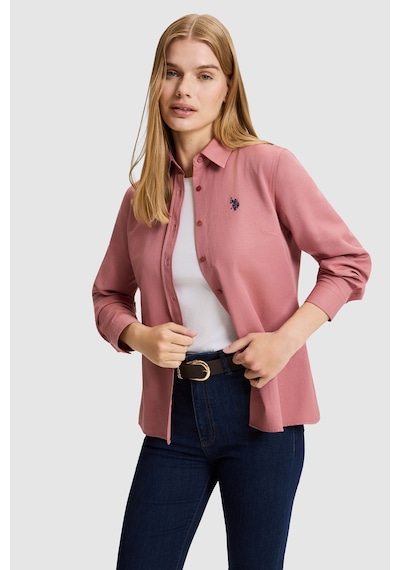 U.S. Polo Assn. Kadın Orkide Uzun Kollu Basic Gömlek 50324791-vr221