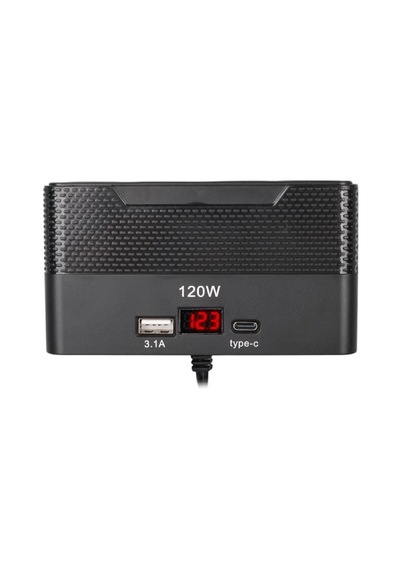 Olesson 2014 12-24v Type-c + Usb-a Girişli 120w 80cm Kablolu 4'lü Araç Çakmak Çoklayıcı