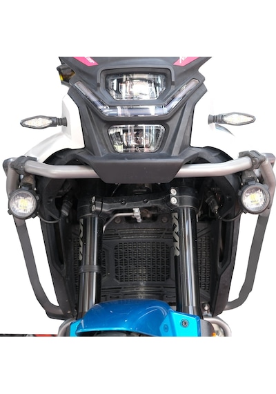 Gp Kompozit Sfr002 Medium Universal Çakarsız Motosiklet Sis Farı Seti Siyah