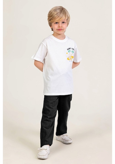 Dmb Boys & Girls Erkek Çocuk Keten Pantolon Siyah 4-9 Yaş-2723