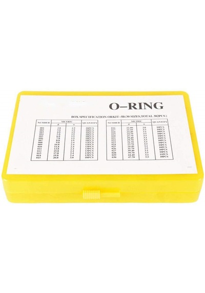 Unıversal Oring Seti Siyah 30 Tip - 386 Adet