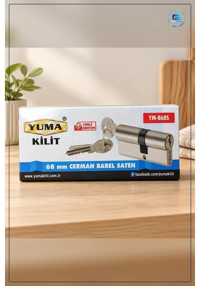 Cerman Barel 68 Mm Saten Kilit Silindiri Kapı Kilidi Ev Ofis Güve
