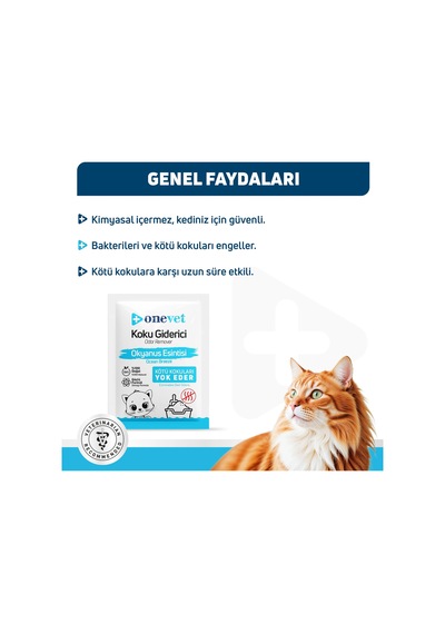 Onevet Kedi Kumu Koku Giderici 15x25 Gr Okyanus Esintili