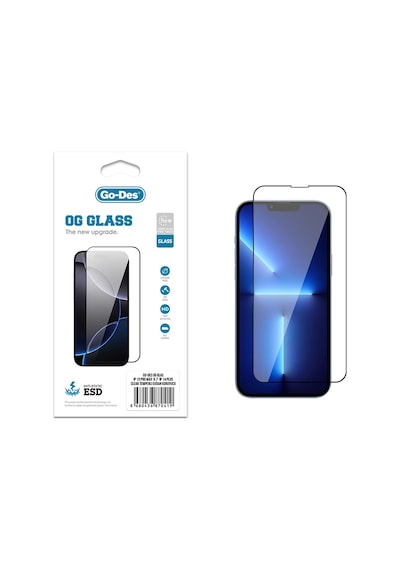 Apple Uyumlu   iPhone 13 Pro Max Go Des Og Glass Antistatik Temperli Cam Ekran Koruyucu Şeffaf