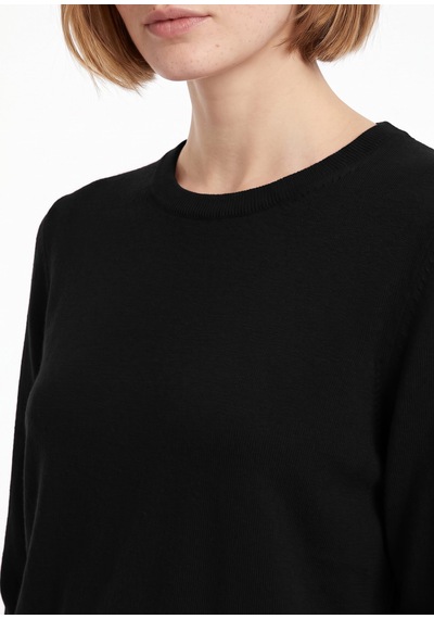Limon Siyah Kadın Bisiklet Yaka Slim Fit Kazak Ml5wl-kzk-9002