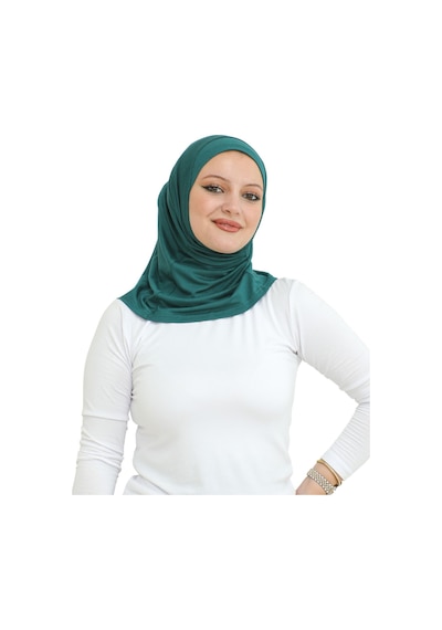 Modish Group Spor Başörtüsü Kadın Hazır Giyim Türban Viskon Eşarp Şal - Zümrüt Yeşili Zümrüt