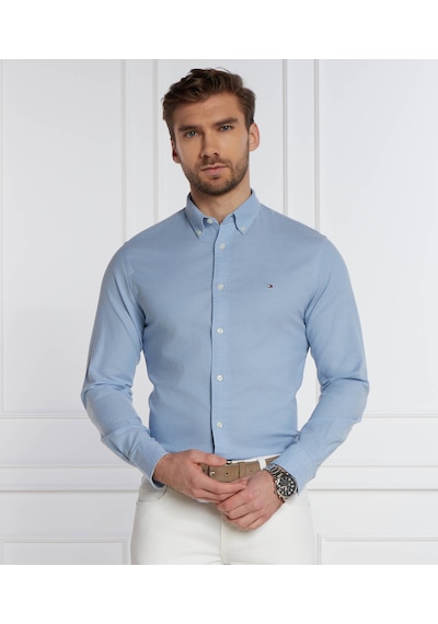 Tommy Hilfiger Erkek Regular Fit Pamuklu Gömlek Mavi