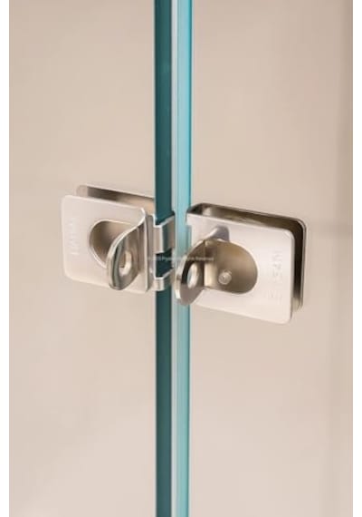 Cam Cama Emniyet Aparatı, Kilitsiz, Çift, Cam, Kapı, Güvenlik Aparatı, Metal, Estetik Tasarım Genel