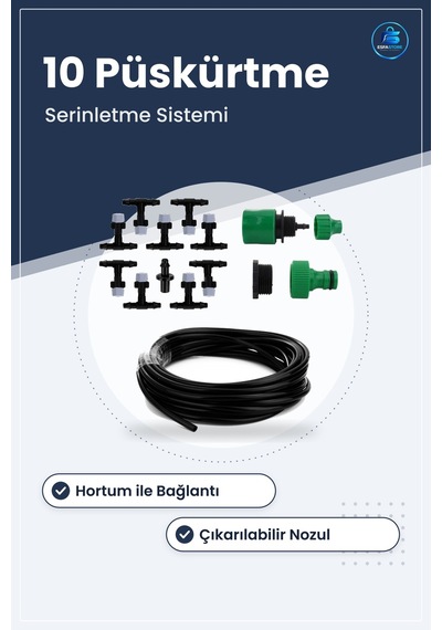 Açık Alan Serinletme Ve Nemlendirme Sistemi Balkon Veranda Kamely