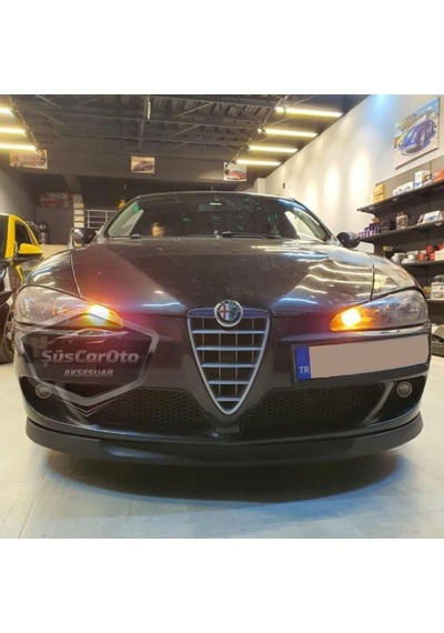 Alfa Romeo 147 Uyumlu Üniversal Astra H Lip Esnek Ön Lip 2 Parça Tampon Altı Dil Karlık Ön Ek 00 Şüscaroto Aksesuar