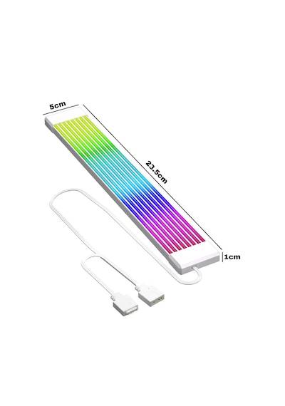 Argb Ekran Kartı Kablo Kılıfı Beyaz 5v 3-pin