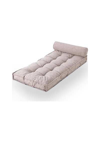 Sofa Buklet Kapitoneli Yer-sedir Minderi Açık Kahverengi