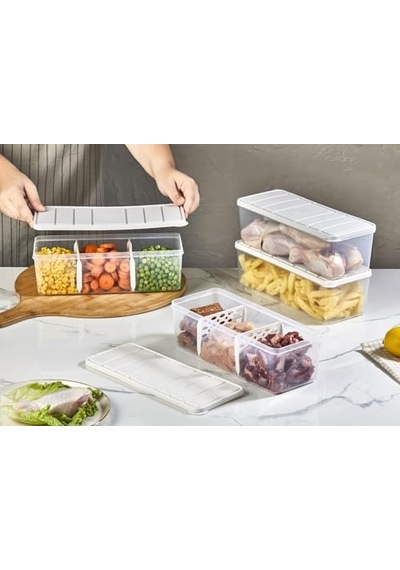 6 Lı Nora Saklama Kabı 2 Lt Açık Gri Diğer