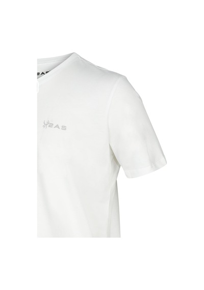 2as Alex Erkek Sıfır Yaka T-shirt Beyaz