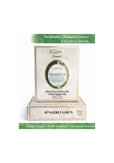 Okaliptus Özlü Doğal Süngerli Sabun, 120