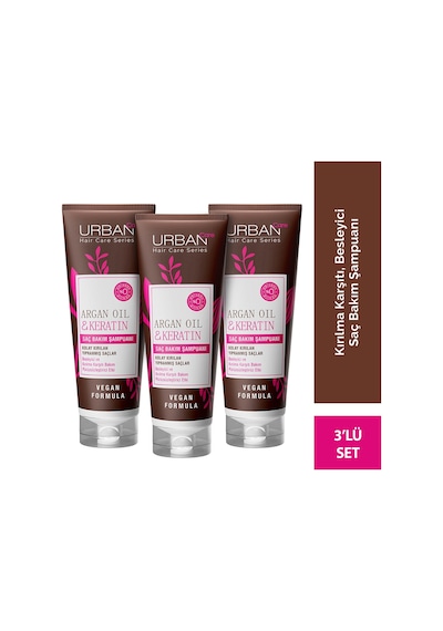 Urban Care Argan Yağı&keratin Kolay Kırılan Saçlara Özel Şampuan 3 x 250 ML