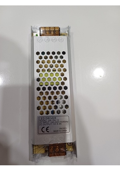 Milan Ultra Slim Şerit Led Trafosu 12v -8,5 Amper