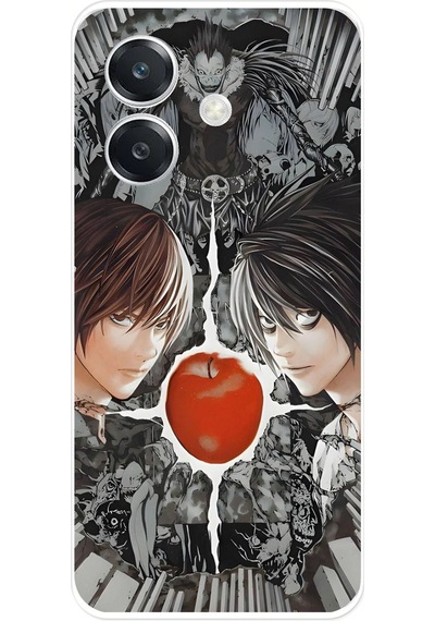 Oppo A3 Uyumlu Death Note Kapak Tasarımlı Baskılı Silikon Kılıf Renkli