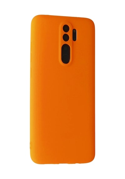 Xiaomi Redmi Note 8 Pro Kılıf First Silikon - Turuncu -
