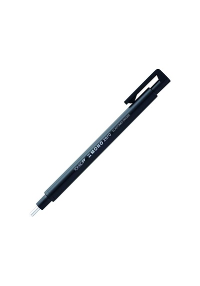 Tombow Mono Zero Kalem Silgi, Yuvarlak Uç, 2,3mm, Siyah