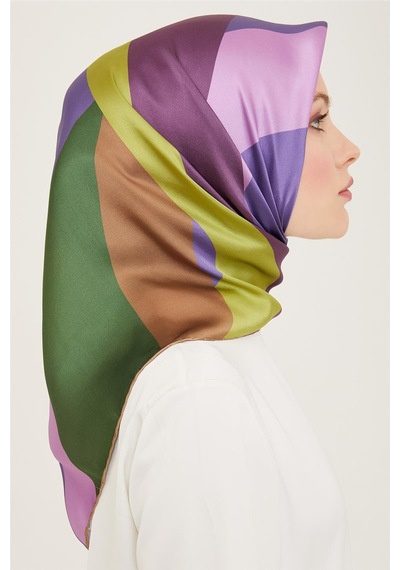 Armine Twill İpek Eşarp 24ya9148 02 - Desenli
