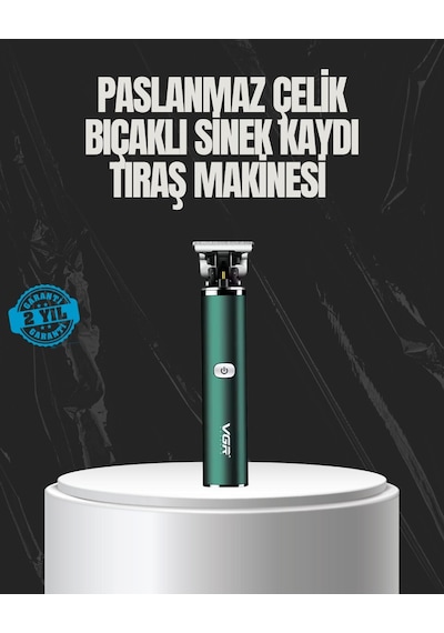Paslanmaz Çelik Başlıklı Su Geçirmez Şarjlı Saç Kesme Makinesi Mh-hs7695-9313