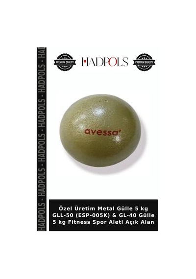 Özel Üretim Metal Gülle 5 Kg Gll-50 Esp-005k & Gl-40 Gülle 5 Kg Fitness Spor Aleti Açık Alan