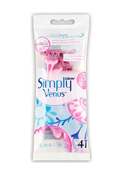 2 Adet Gillette Venüs Simply3 Kullan At Tıraş Bıçağı 4'lü 15402318