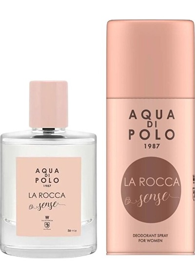 Aqua Di Polo 1987 La Rocca Sense Kadın Parfüm EDP 50 ML + La Rocca Sense Sprey Deodorant 150 ML