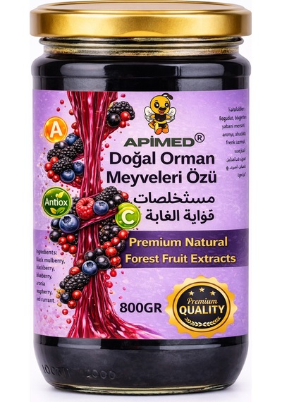 Karışık Orman Meyvesi Özü 2 800gr Böğürtlen, Yaban Mersini, Frambuaz,ahududu,frenk Üzümü,aronya