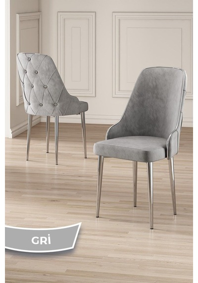 Canisa Vae Serisi 90x160 Lak Panel Antrasit İroni Krom Ayak Masa Takımı 6 Gri Sandalye Gri Canisa Vae Serisi 90x160 Lak Panel Antrasit İroni Krom Ayak Masa Takımı 6 Gri Sandalye Gri
