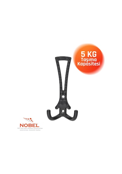 Enez Portmanto Askısı, Metal Vestiyer Askısı, Matsiyah, Duvar Ve Dolap Askılığı 5'li Set Vidalı Matsi Yah