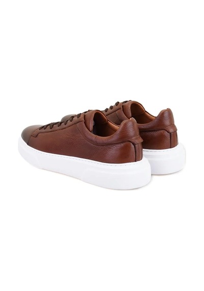 Makras Exclusive 777 Erkek Deri Sneaker Ayakkabı Taba