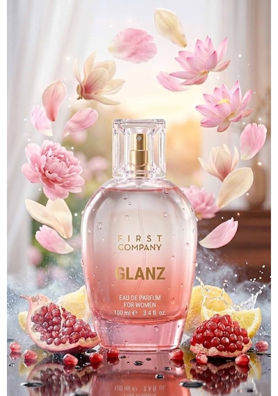 3 Adet First Company 100 Ml Edp Kadın Parfümü Glanz Diğer