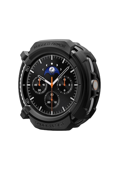 Galaxy Watch 8 Classic 46mm İle Uyumlu Kılıf Rugged Armor Matte Black - Acs10012 Yok