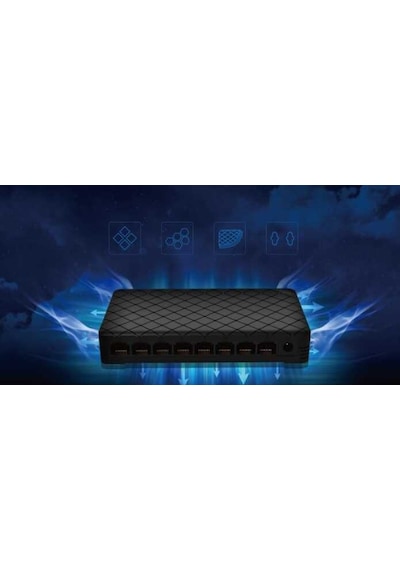 Ruijie Reyee Rg ES08 8 Port 10/100 MBPS  Yönetilemez Plastik Kasa Switch