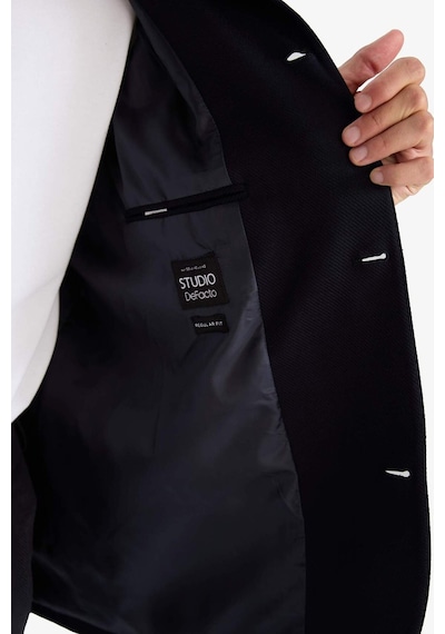 Defacto Regular Fit Polo Yaka Blazer Ceket G3832ax25wnnv82 Lacivert-nv82