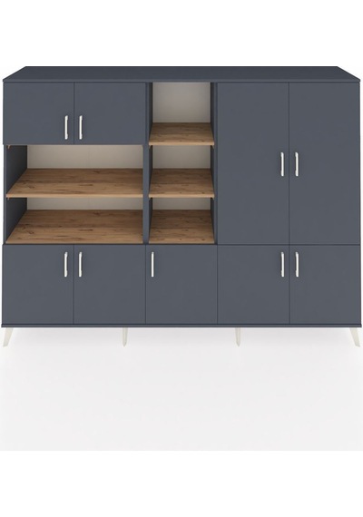 Hyperion Dolap 14 Raflı 9 Kapaklı 220x44x163 Antrasit-antrasit/çam Antrasıt/atlas Çam - Antrasıt Hyperion Dolap 14 Raflı 9 Kapaklı 220x44x163 Antrasit-antrasit/çam Antrasıt/atlas Çam - Antrasıt